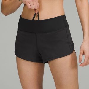 Lululemon Speed up short low rise black 2.5” size 4